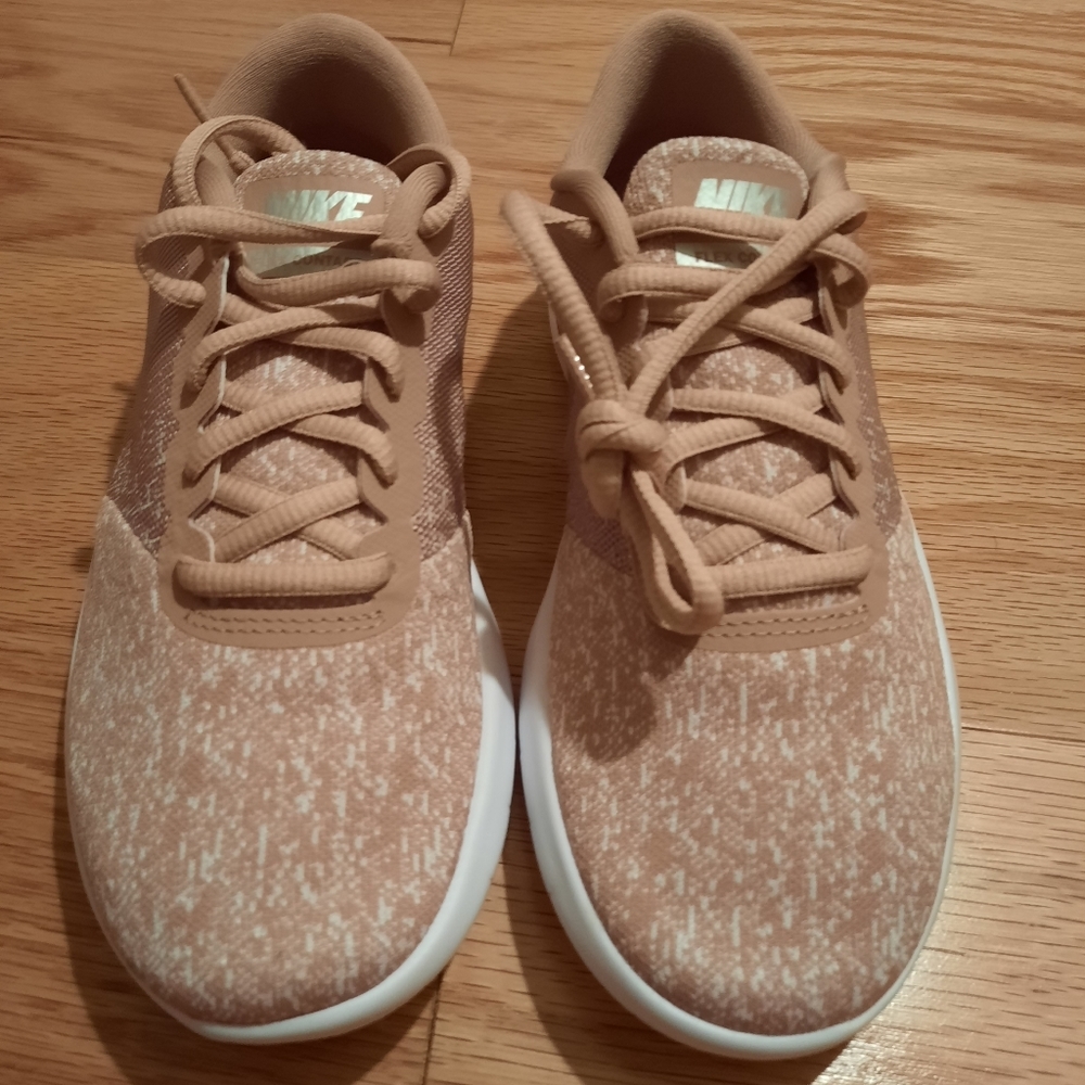 NIKE FLEX CONTACT PARTICLE PINK SILVER sneakers
